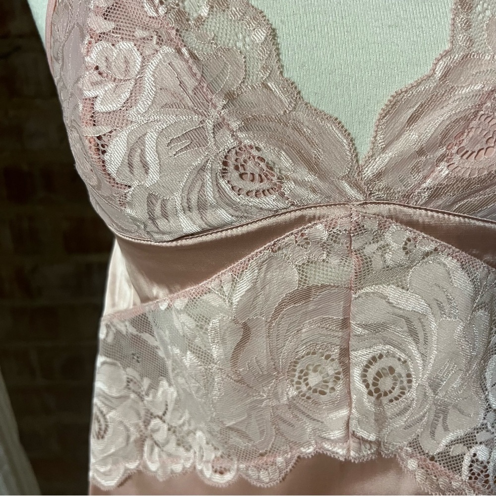 Pink Floral Lace Women's Tank -Size S -TP40 - Picture 3 of 8
